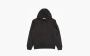 Stone Island Logo Patch Drawstring Hoodie Charcoal 