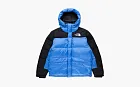 The North Face Himalayan Series Stitched Logo Printed Zipper Parka Blue