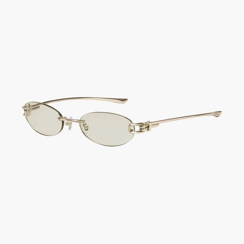 Gentle Monster Musubi 031 Sunglasses Gold / Green