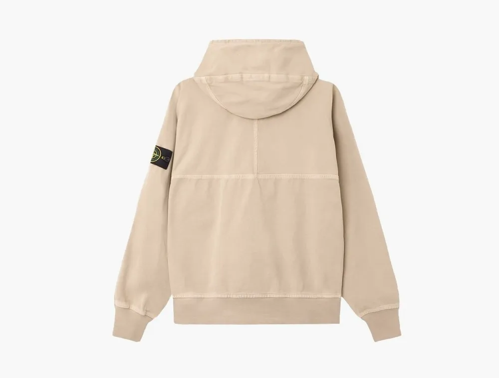 Stone Island Zip-Up Hooded Jacket Desert