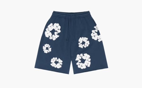 Denim Tears The Cotton Wreath Shorts Navy 
