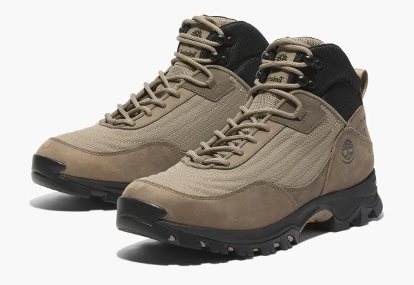 Timberland Mt. Maddsen Mid Lace-Up Waterproof Hiking Boot Medium Beige Mesh 