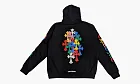Chrome Hearts Multi Color Cross Cemetery Hoodie Black