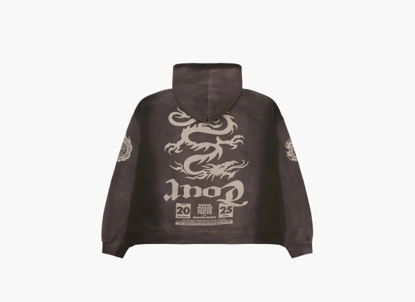 Travis Scott Circus Maximus Stadium Tour 25 Zip Hoodie Brown 