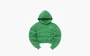 Sporty & Rich Cropped Hoodie Verde/White 