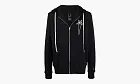 Rick Owens X Champion Logo-embroined Zip-up Hoodie Black