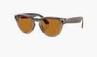 Ray-Ban Meta Headliner Shiny Warm Stone Clear/Saffron Yellow Transitions