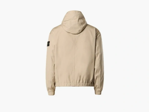 Stone Island Hooded Jacket with All-Weather Barrier and Anti-Drop Desert  Stone Island Hooded Jacket with All-Weather Barrier and Anti-Drop Desert