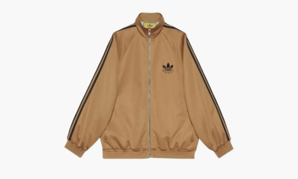Adidas Gucci X Cotton Jersey Zip Jacket Beige / Black 