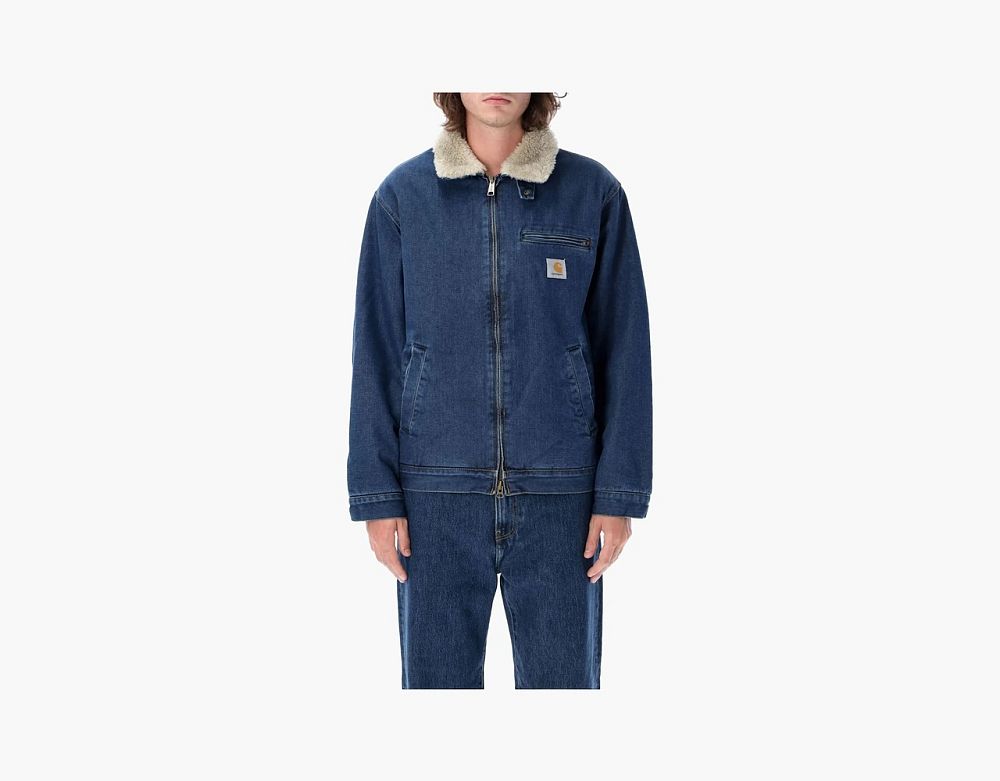 Carhartt WIP Detroit Fur Collar Jacket Navy