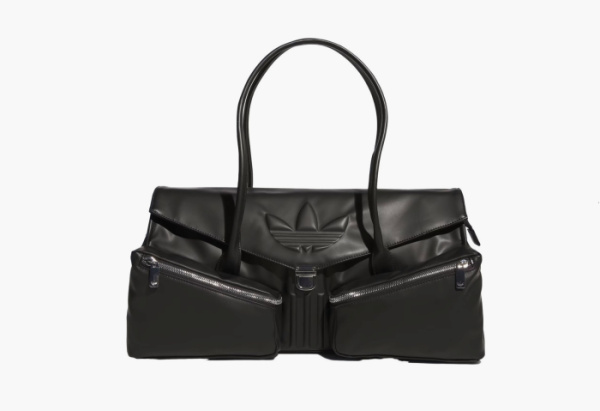 Adidas Originals Pu Leather Shoulder Bag Black 