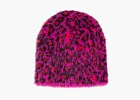 Stussy Leopard Pattern Skullcap Pink