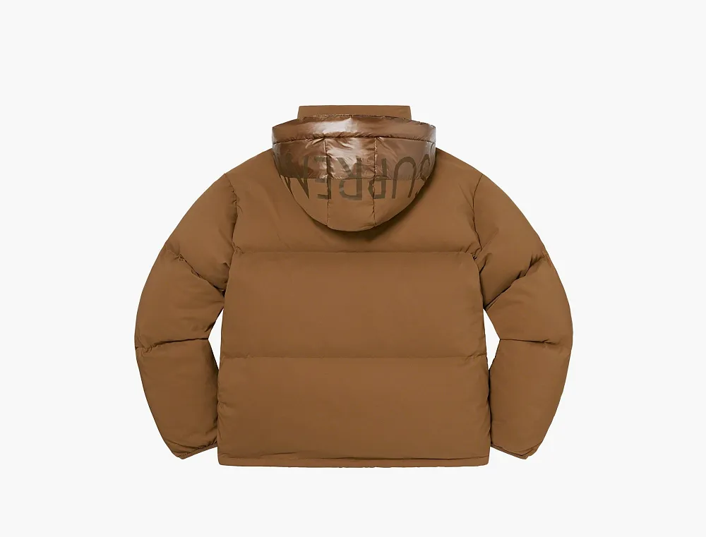 Supreme Featherweight Down Puffer Jacket Brown