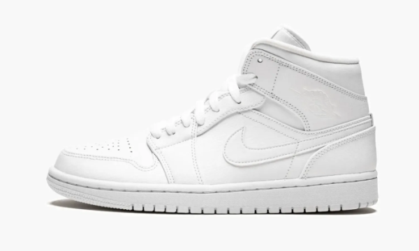 Air Jordan 1 Mid Triple White 