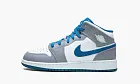 Air Jordan 1 Mid GS True Blue Cement