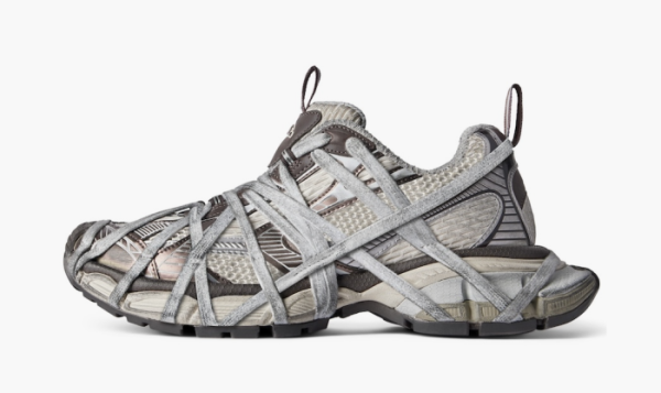 Balenciaga 3XL Extreme Lace Sneaker Worn-Out - Brown Grey 