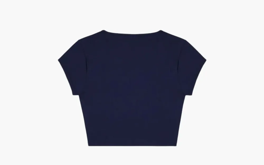 Sporty & Rich Activewear Serif Logo Training Tee WMNS Marine Blue