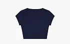 Sporty & Rich Activewear Serif Logo Training Tee WMNS Marine Blue
