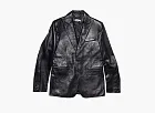 Enfants Riches Déprimés Perfect Junkie Leather Blazer Black