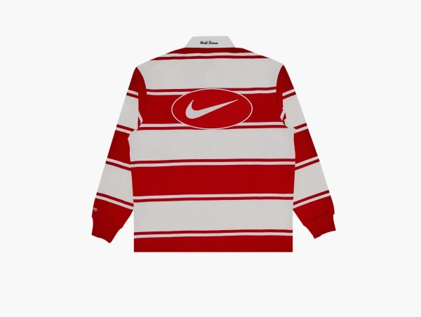 Supreme x Nike Stripe Rugby Red 