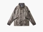Stone Island Metal Cover Jacket with Creased Appearance and Concealed Hood Lavender 