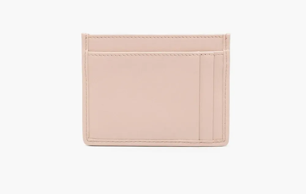 Miu Miu Matelassé Nappa Leather Card Holder Powder Pink