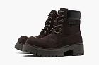 Mason Prince Classic Anti Leather Martin Boots Dark Brown