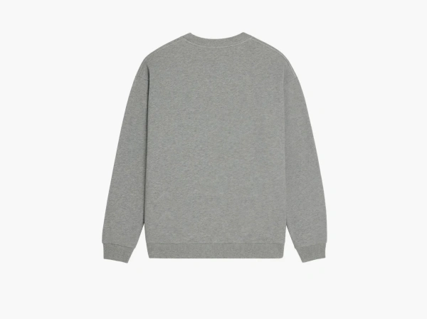 Celine Loose Sweatshirt In Cotton Fleece Grey Melange Red Off White  Celine Loose Sweatshirt In Cotton Fleece Grey Melange Red Off White