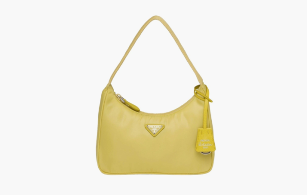Prada Re-Edition 2000 Nylon Shoulder Mini Bag Yellow 