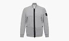 Stone Island Garment Dyed Bomber Jersey Jakcet Grey Marl