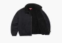 Supreme Faux Shearling Lined Bomber Jacket Black 