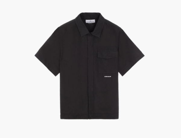 Stone Island Comfort Fit Overshirt Black 