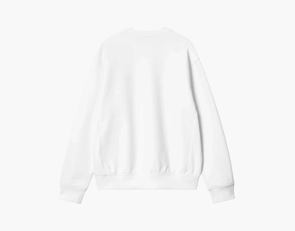 Carhartt WIP American Script Sweatshirt White