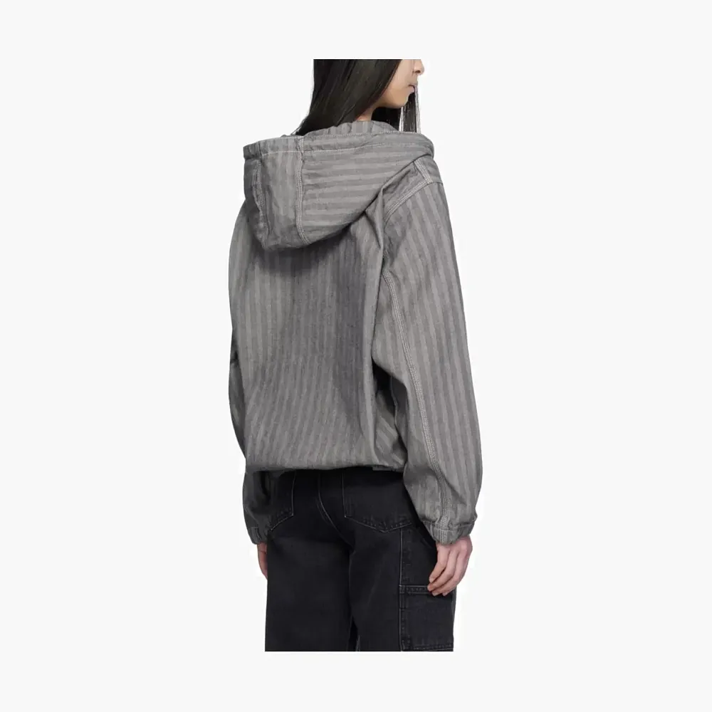 Carhartt WIP Menard Hooded Jacket Grey Herringbone