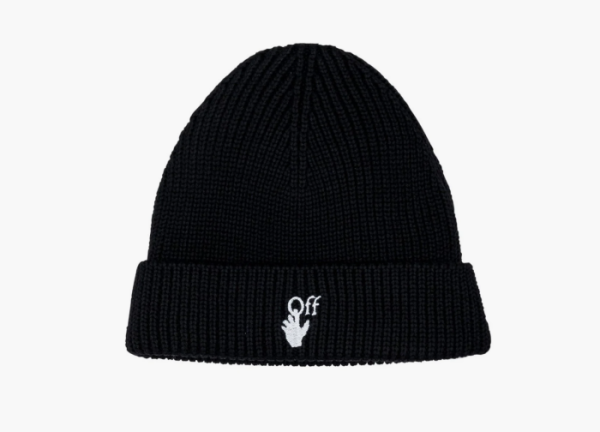 Off-White Hand Off Logo Wool Beanie Black 
