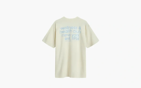 Sporty & Rich USA Health Club T-Shirt Almond & Navy 