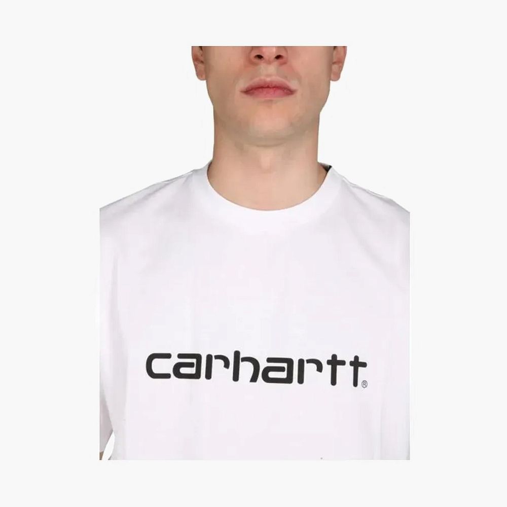 Carhartt WIP Script Logo T-Shirt Cream