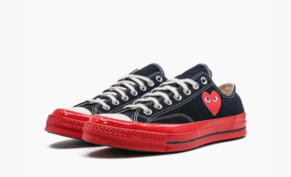 Comme des Garçons Play x Chuck 70 Low Black Red 