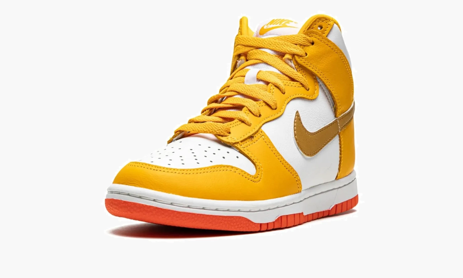 фото Nike Dunk High WMNS "University Gold" (Nike Dunk)-DQ4691 700