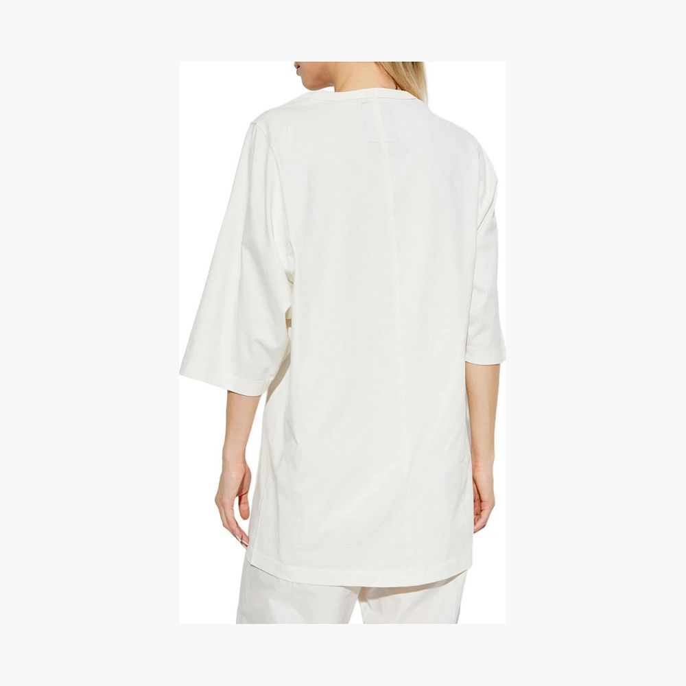 Moncler x Rick Owens Cotton T-Shirt Milk
