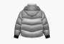 New Balance Cropped Hooded Down Jacket Silver 