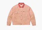 Supreme Distressed Selvedge Trucker Jacket Washed Pink