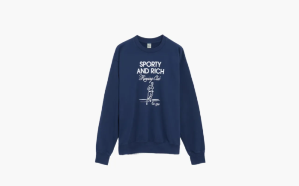 Sporty & Rich Running Unisex Sweatshirt Blue 