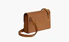 HERMES Grizzly & Swift Calfskin One Shoulder Wallet Brown