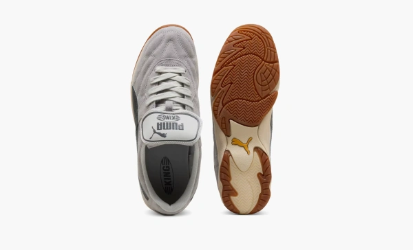 Puma King Indoor Suede Grey Echo Alpine Snow 