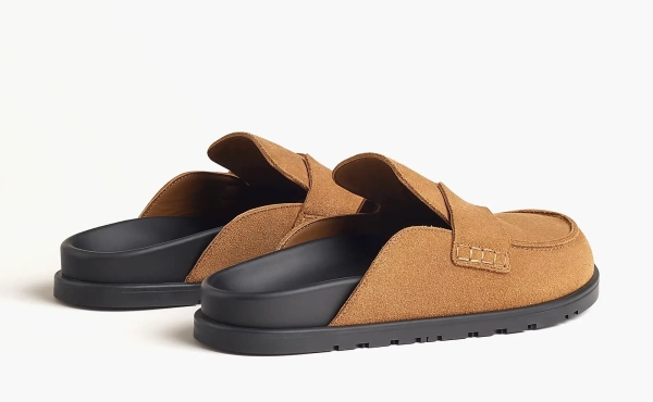 Hermes Go Mule Smoky Brown 