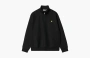 Carhartt WIP Half Zip American Script Sweatshirt Black 