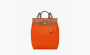 Hermes Herbag Zip Canvas With Hunter Cow Leather Handbag Backpack "Orange Red" 