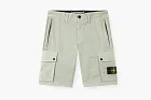 Stone Island Stretch Organic Cotton Twill Cargo Bermuda Shorts Sage Green