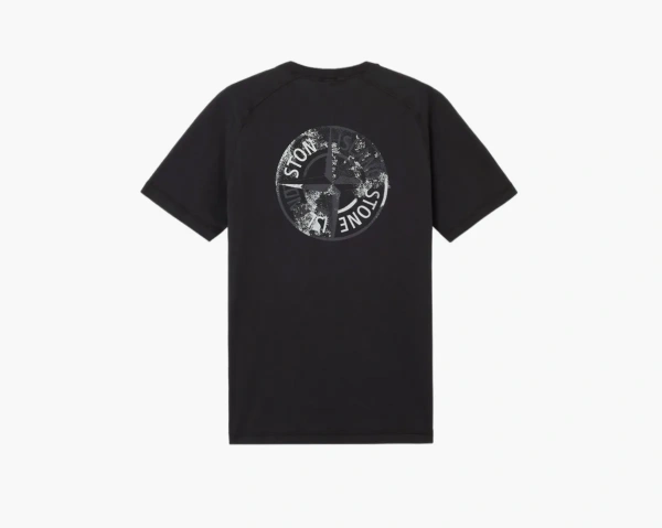 Stone Island Organic Cotton Jersey Slim fit T-Shirt Print Black  Stone Island Organic Cotton Jersey Slim fit T-Shirt Print Black